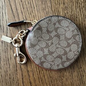 Coach purse charm and coin purse